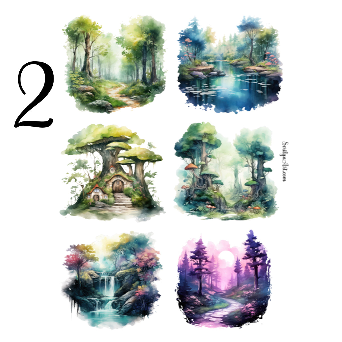 Mystical Forests Sticker Sheet