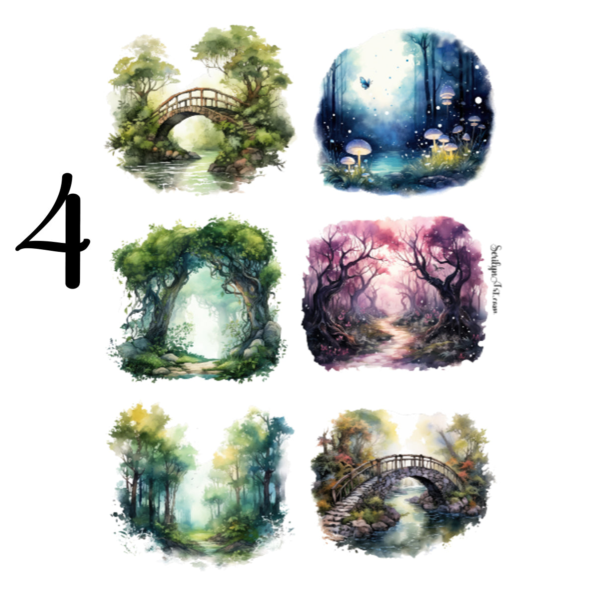 Mystical Forests Sticker Sheet