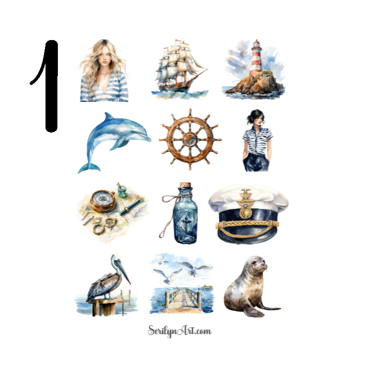 Nautical Aesthetics Sticker Sheet