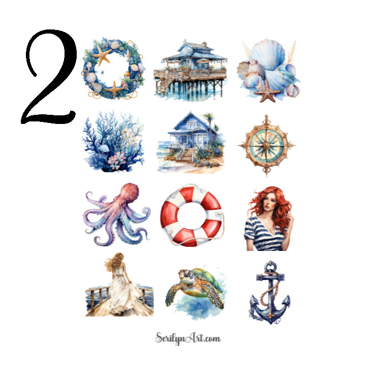 Nautical Aesthetics Sticker Sheet