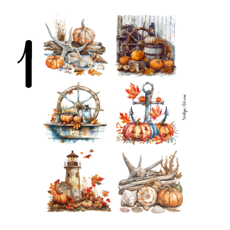 Nautical Autumn Sticker Sheet