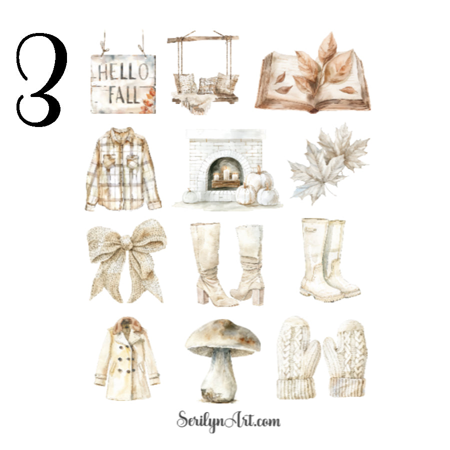 Neutral Fall Sticker Sheet