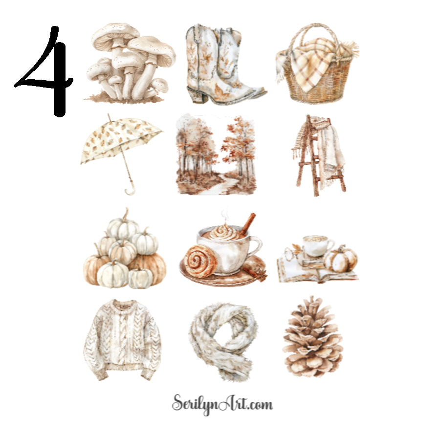 Neutral Fall Sticker Sheet