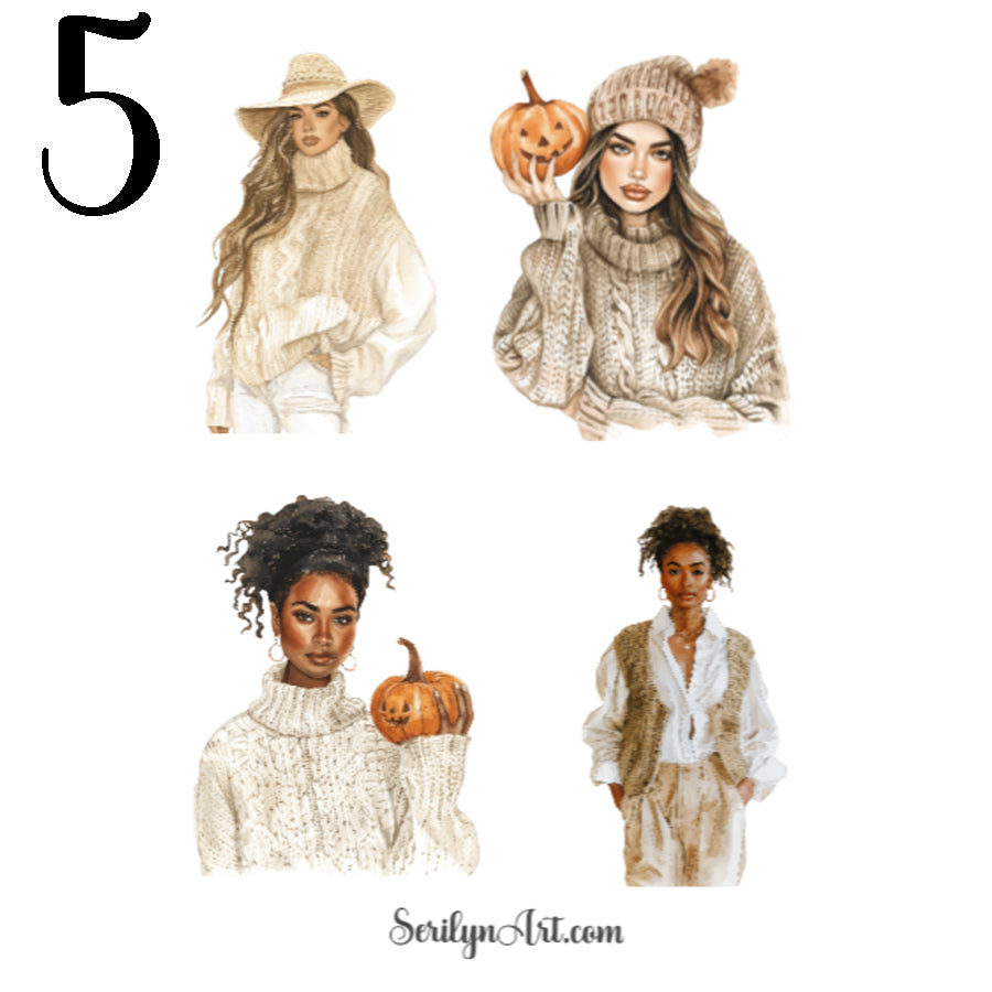 Neutral Fall Sticker Sheet