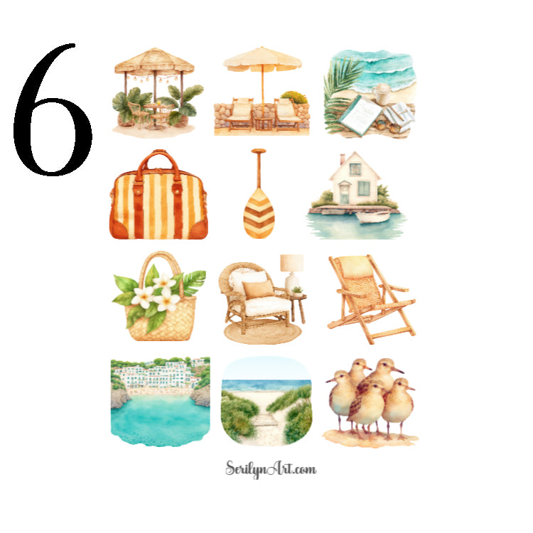 Neutral Tides Sticker Sheet