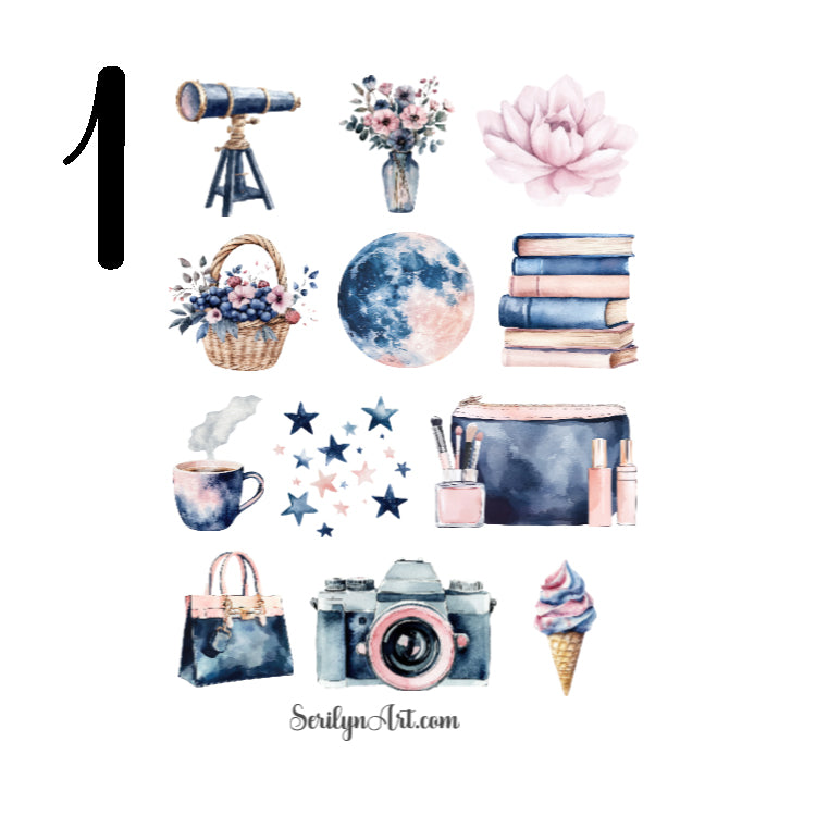 Night Summer Sticker Sheet