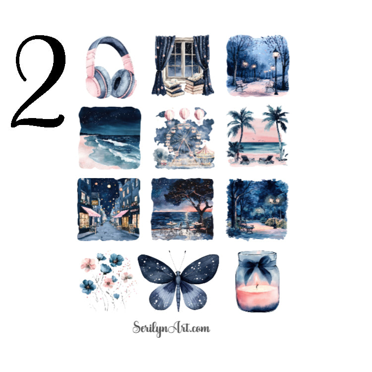 Night Summer Sticker Sheet
