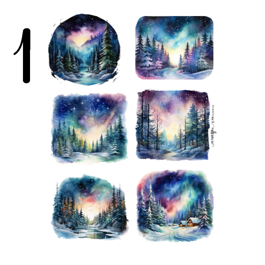 Northern Lights Sticker Sheet