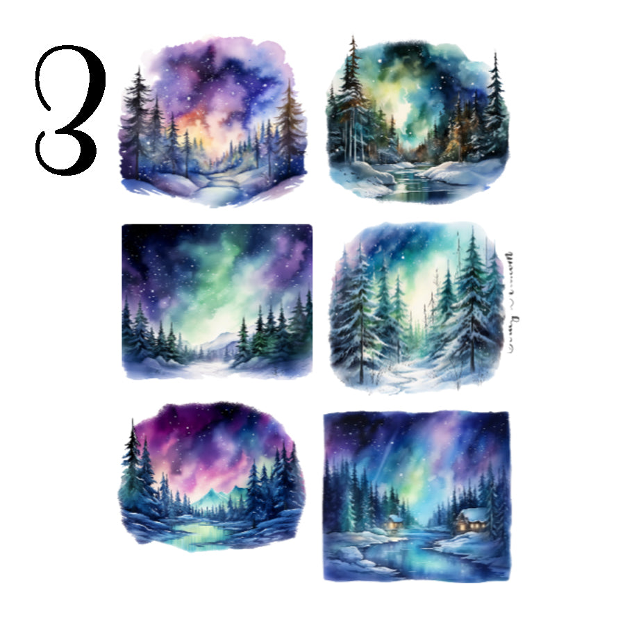 Northern Lights Sticker Sheet