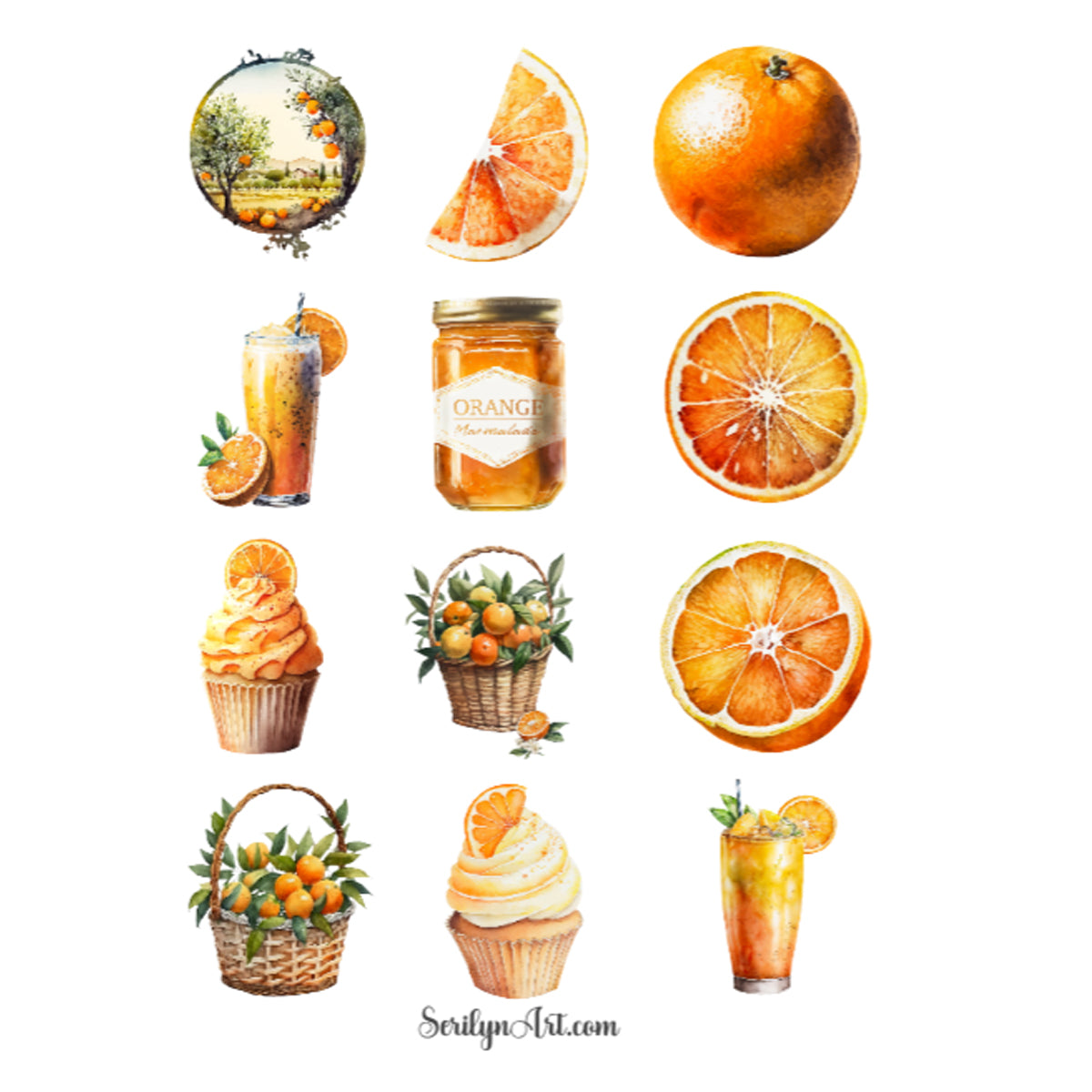 Orange Farm Sticker Sheet