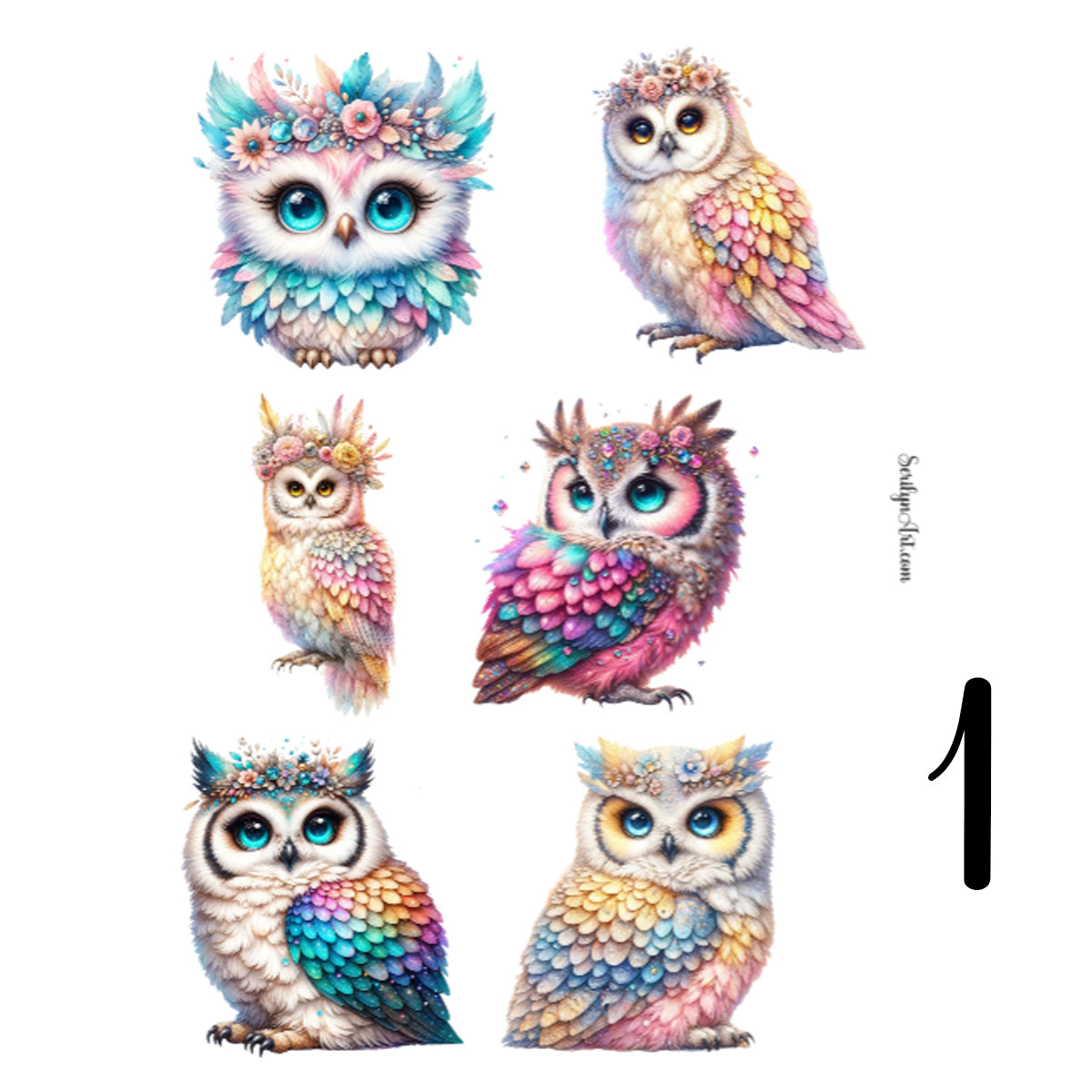 Owls Sticker Sheet
