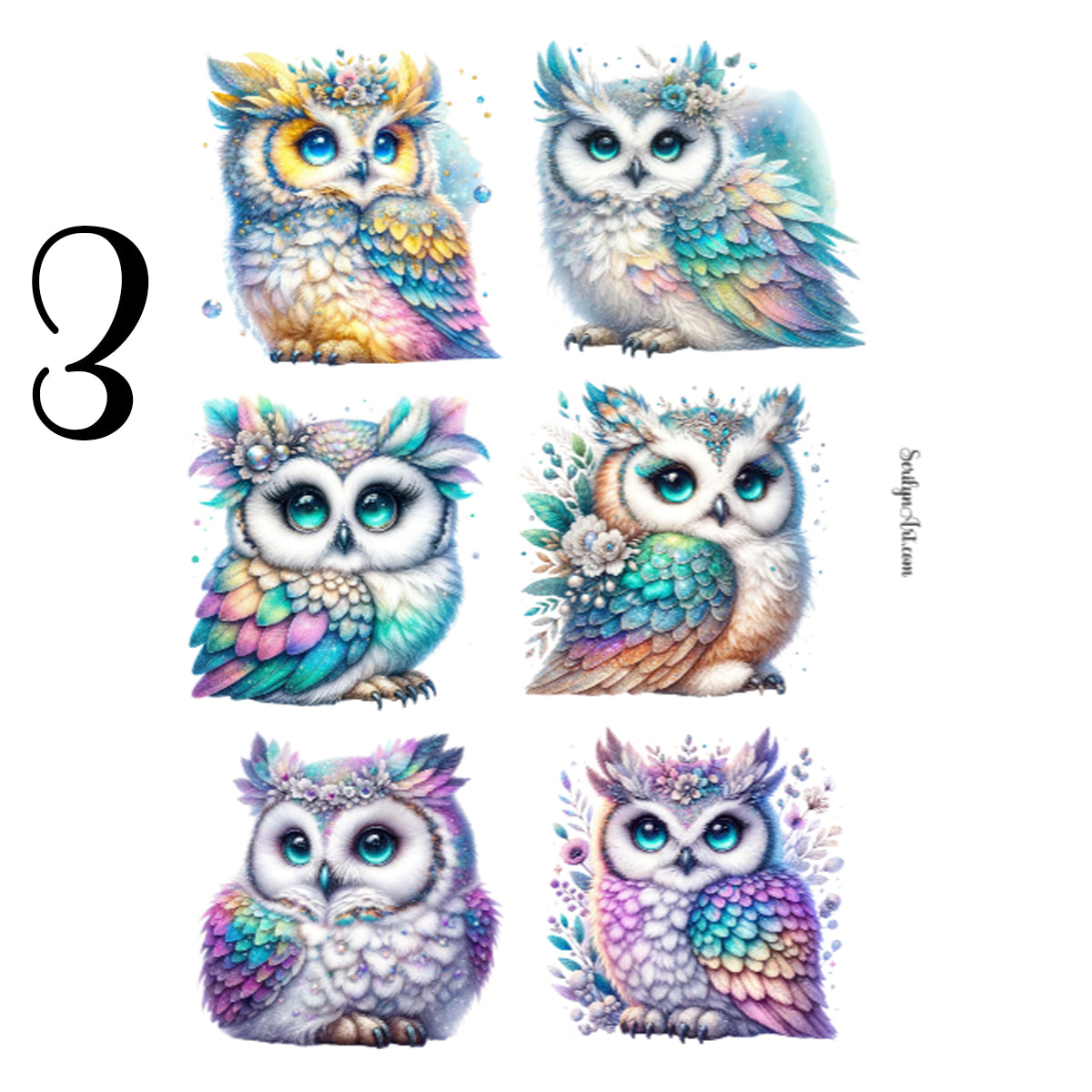 Owls Sticker Sheet