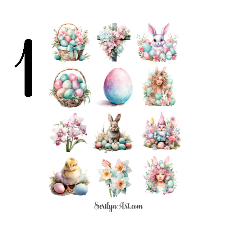 Pastel Easter Sticker Sheet