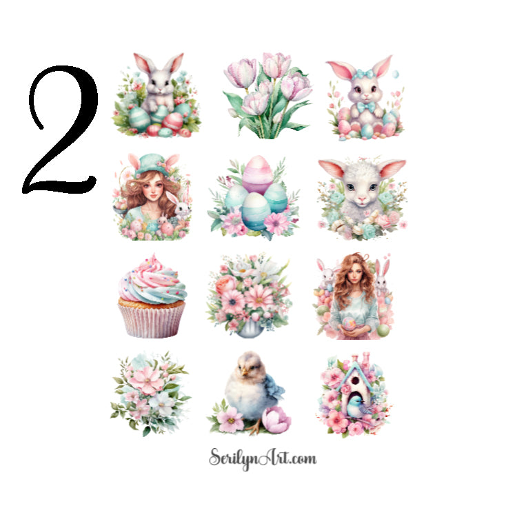 Pastel Easter Sticker Sheet