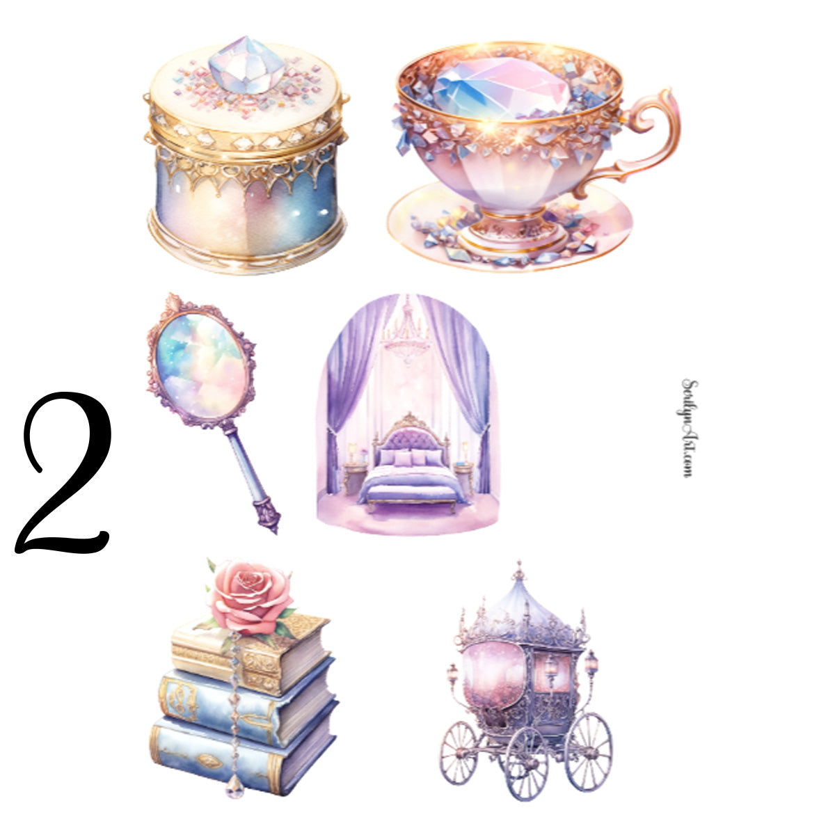 Pastel Fairytale Sticker Sheet