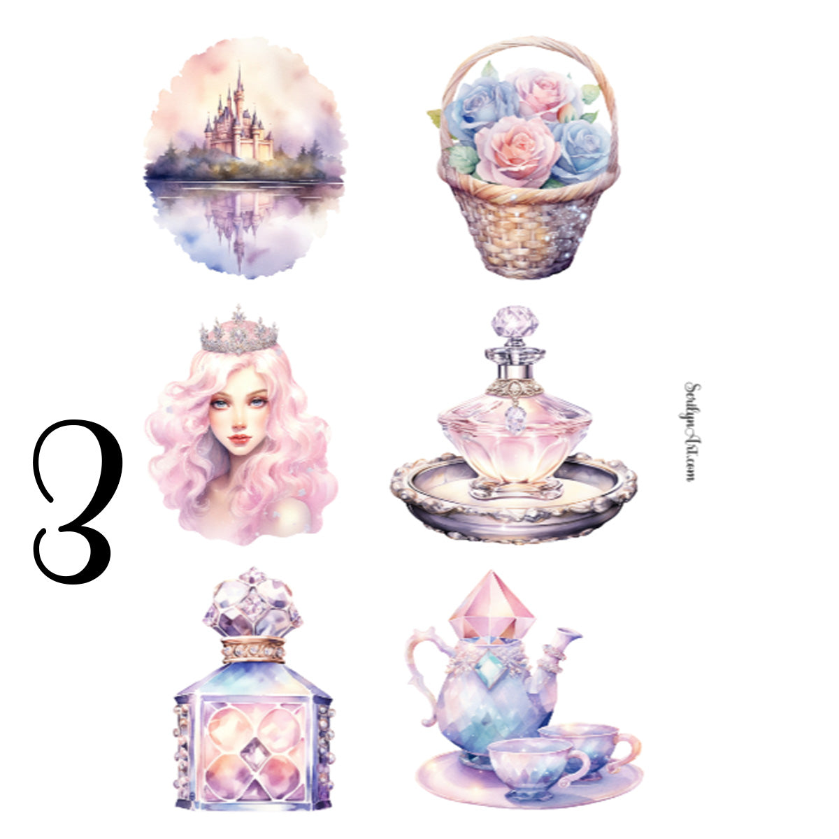 Pastel Fairytale Sticker Sheet