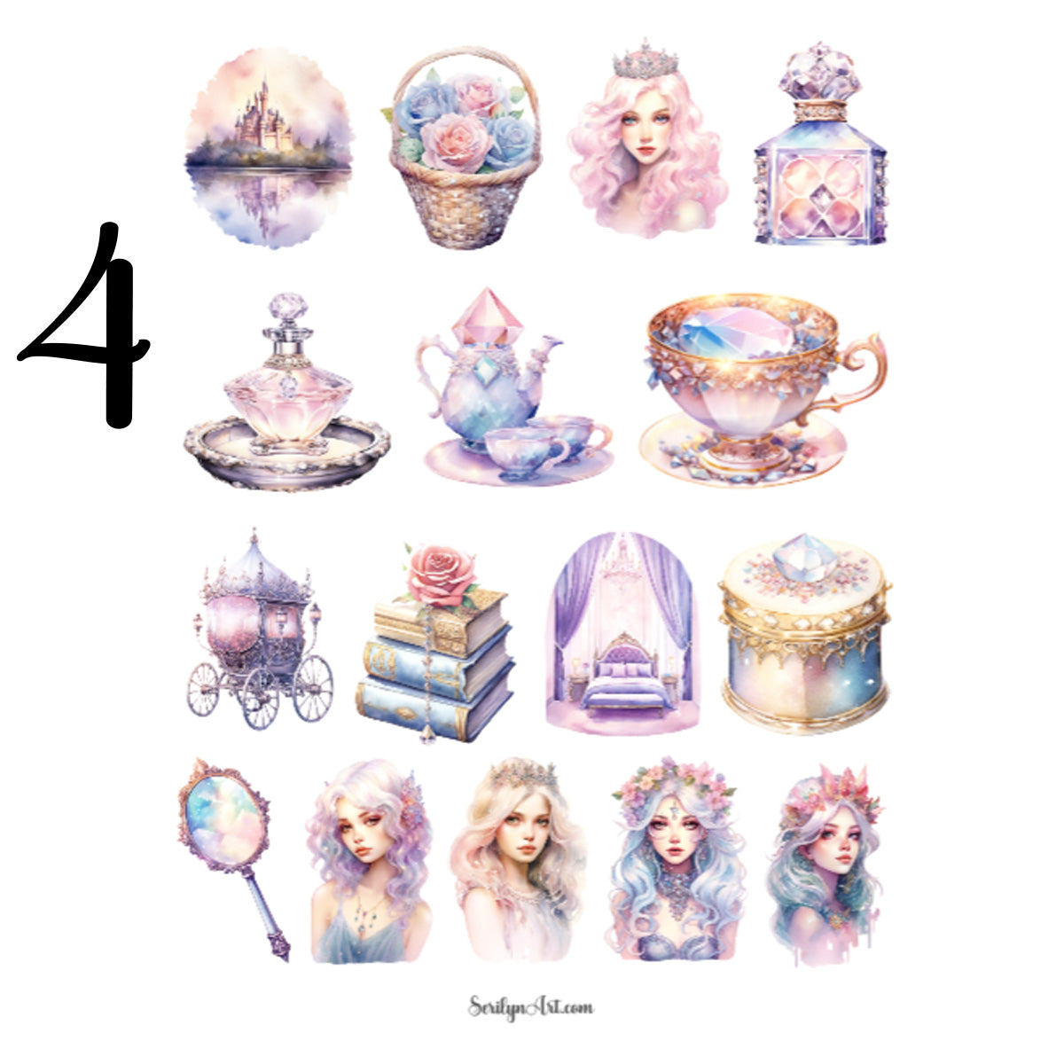 Pastel Fairytale Sticker Sheet