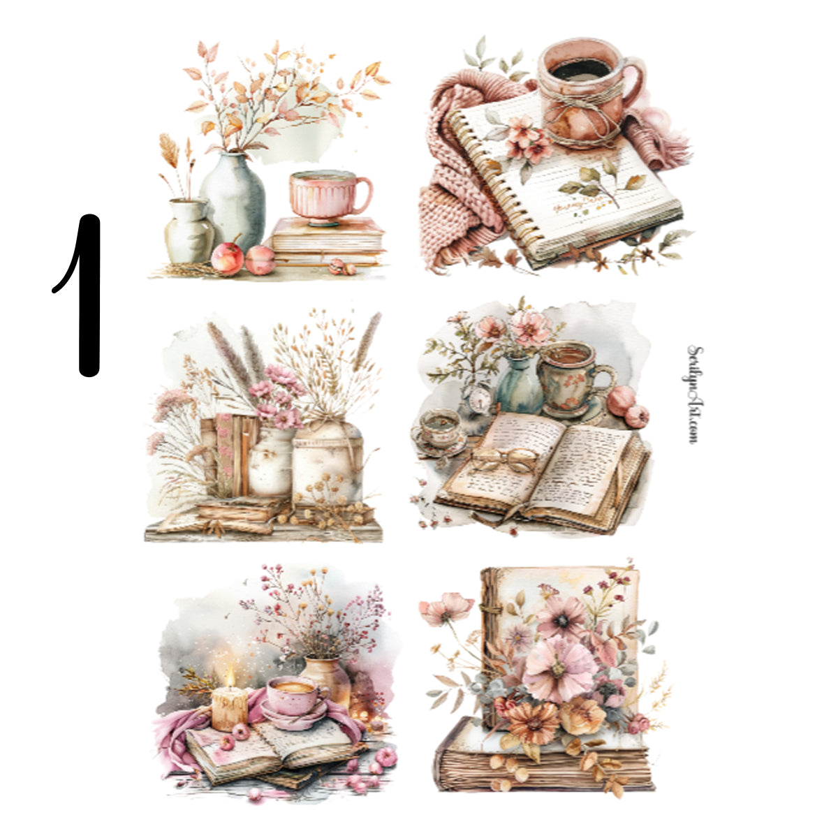 Pastel Journaling Sticker Sheet