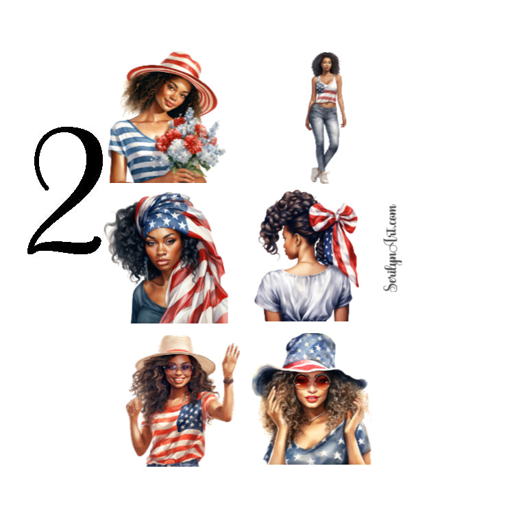 Patriotic Day Sticker Sheet