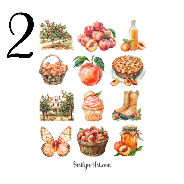 Peach Addiction Sticker Sheet