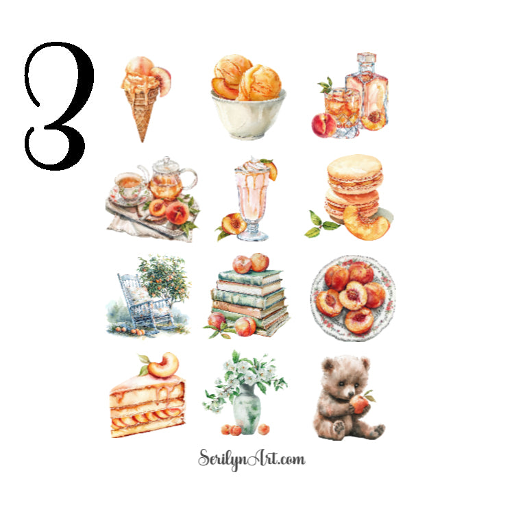 Peach Addiction Sticker Sheet
