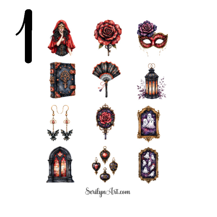 Phantom Masquerade Sticker Sheet