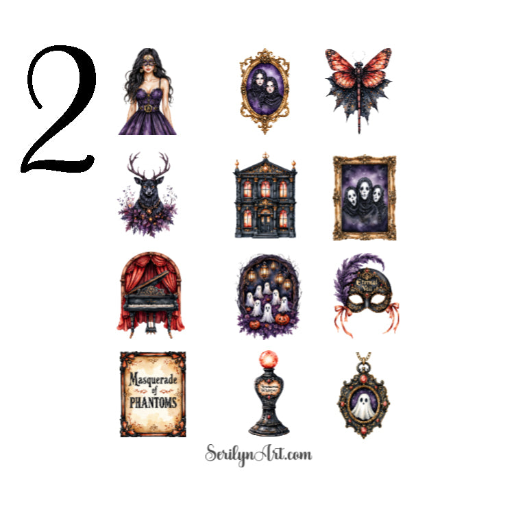 Phantom Masquerade Sticker Sheet