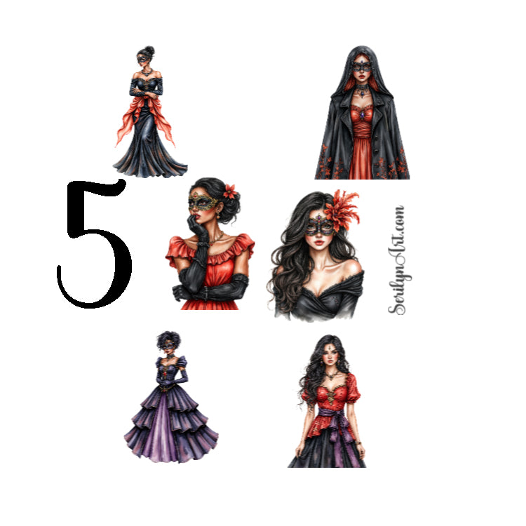 Phantom Masquerade Sticker Sheet