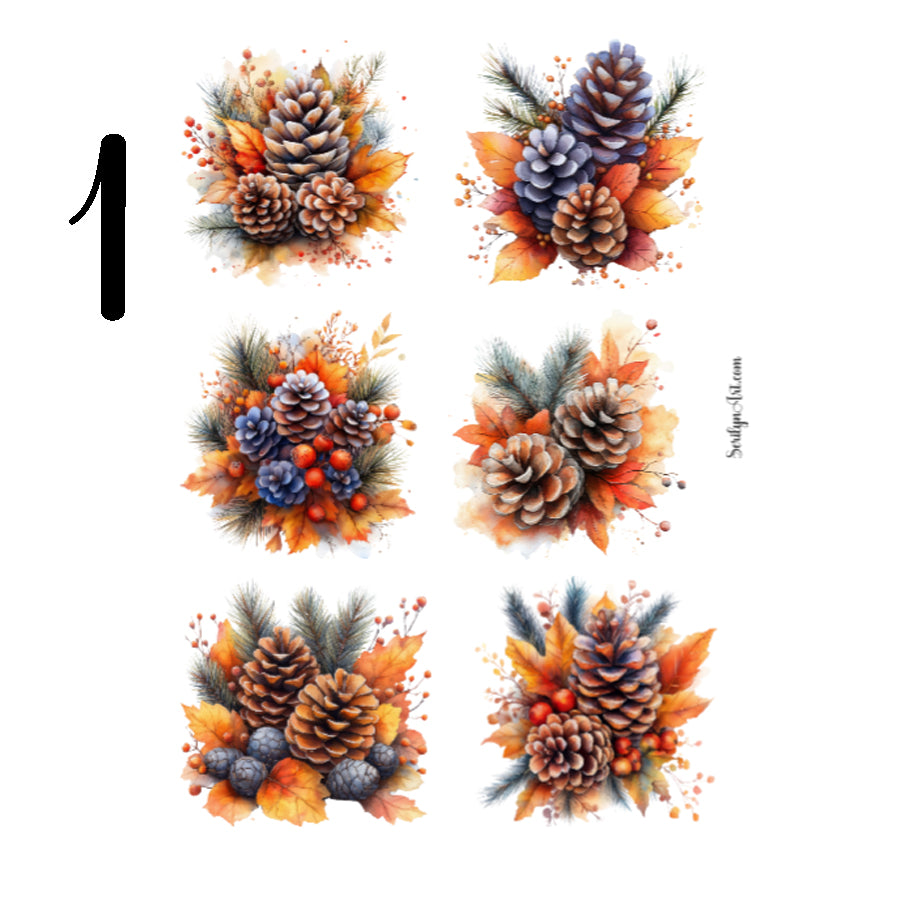 Pinecones Sticker Sheet