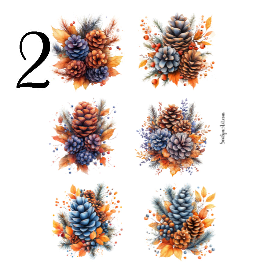 Pinecones Sticker Sheet