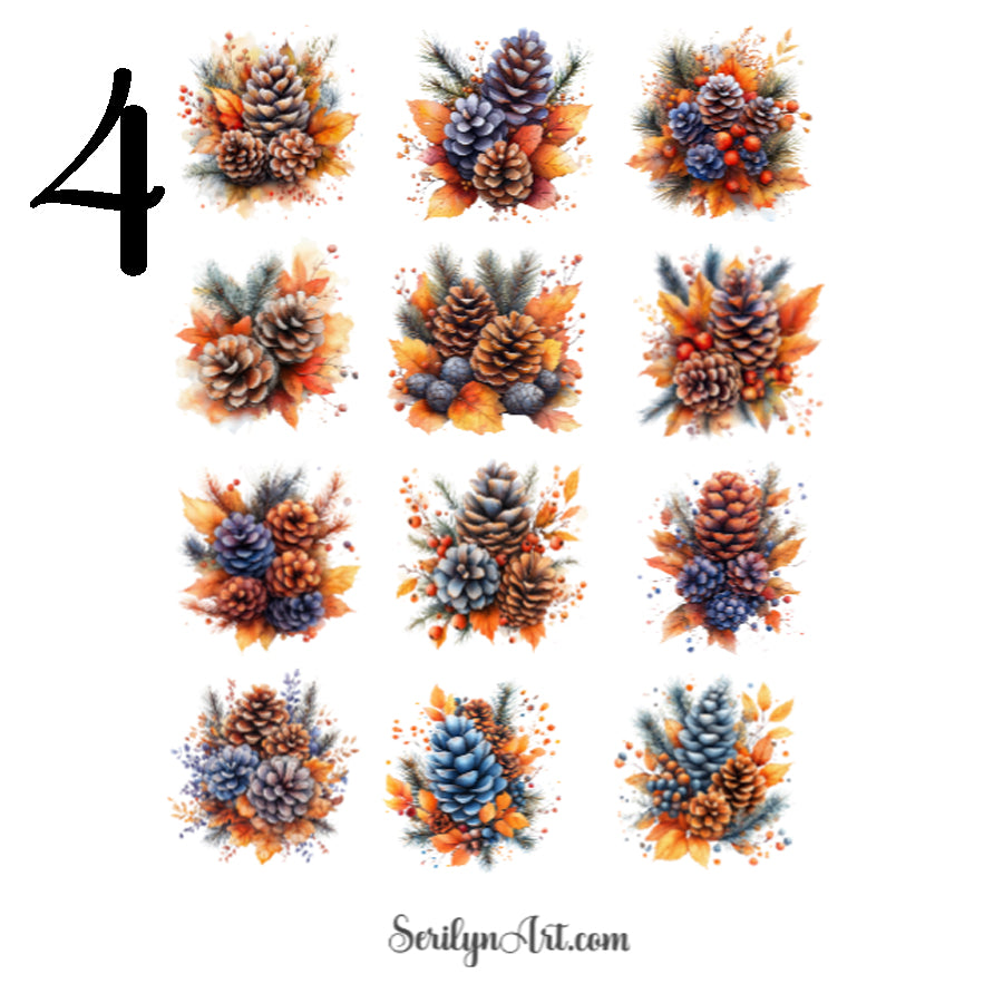 Pinecones Sticker Sheet