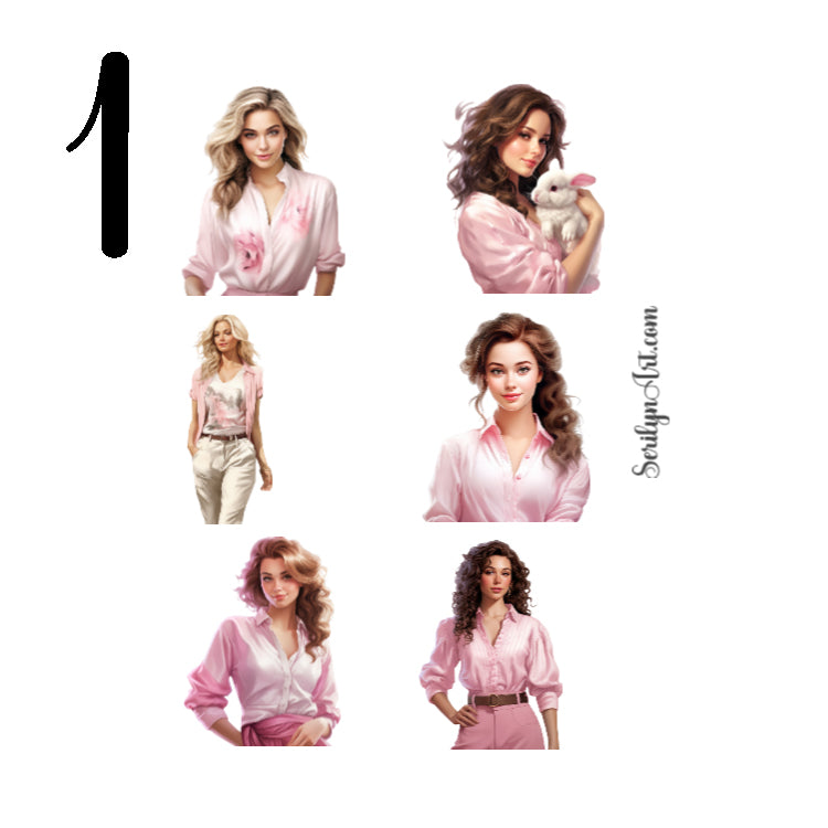 Pink Blossoms Sticker Sheet