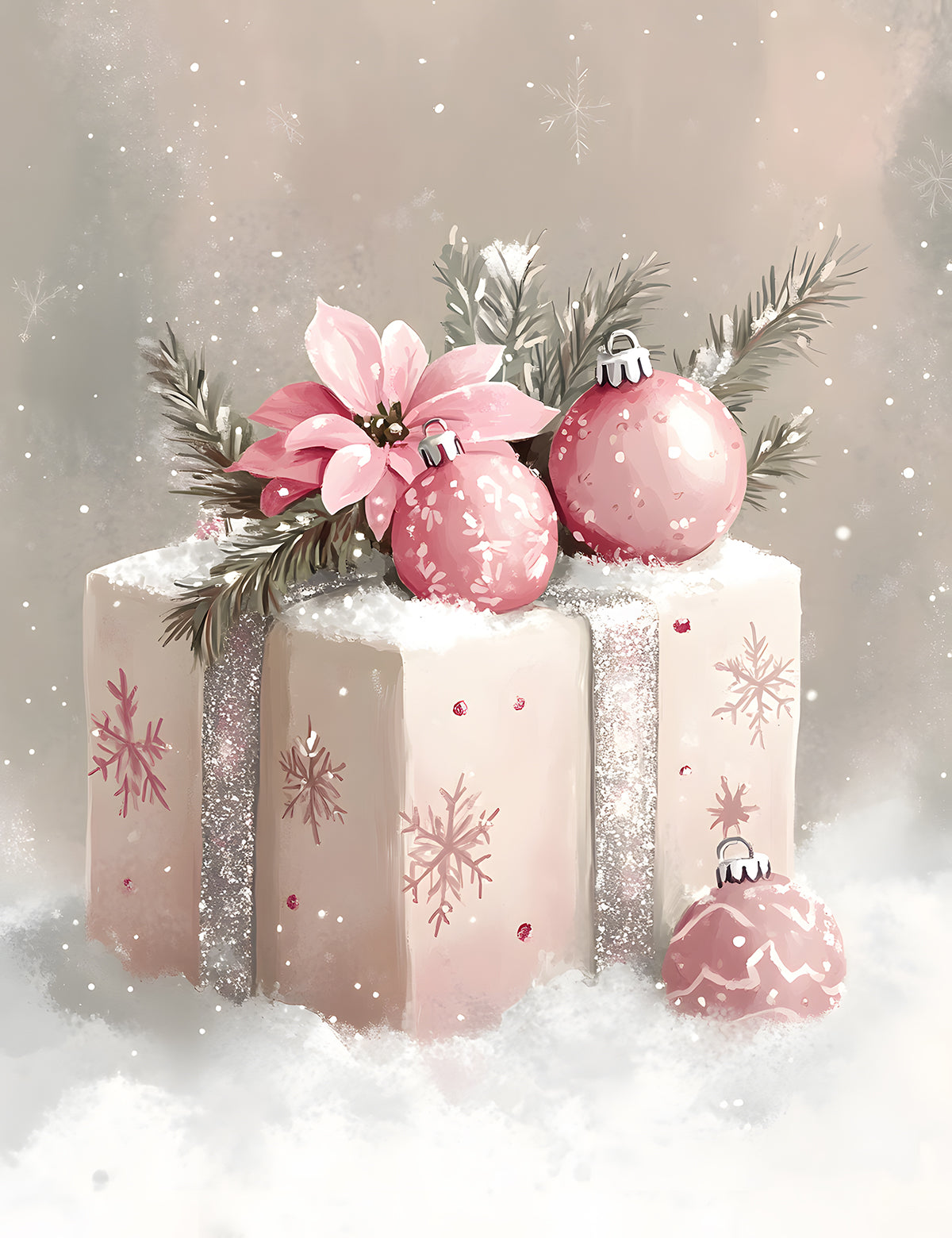 Pink Pastel Christmas 1 Dashboards