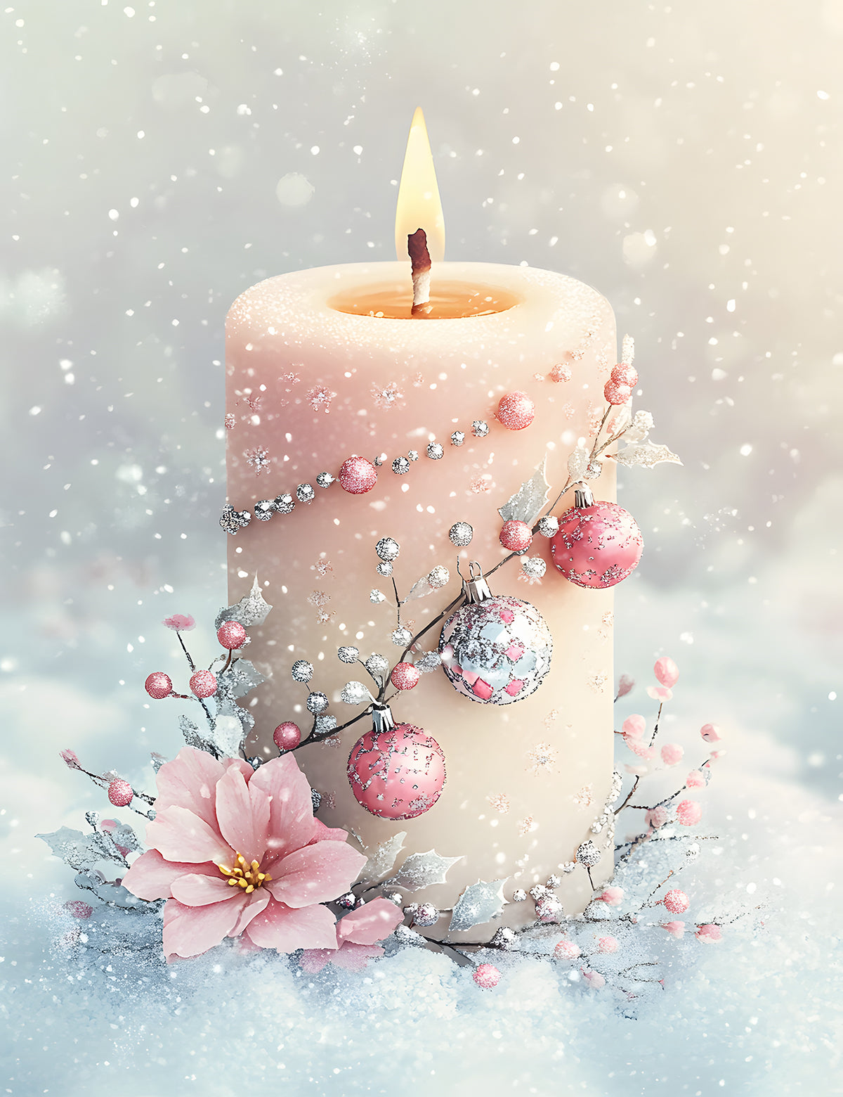 Pink Pastel Christmas 2 Dashboards