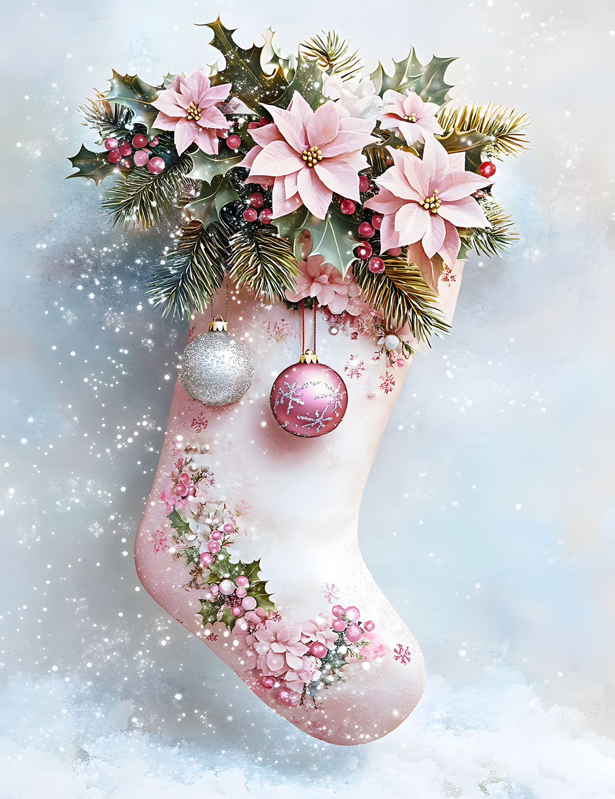 Pink Pastel Christmas 2 Dashboards