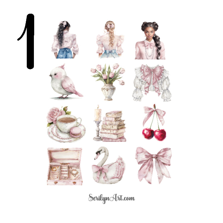 Pink Coquette Sticker Sheet