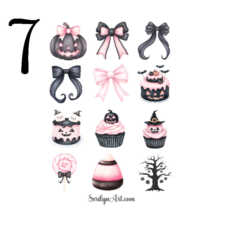 Pink Ghosts Sticker Sheet