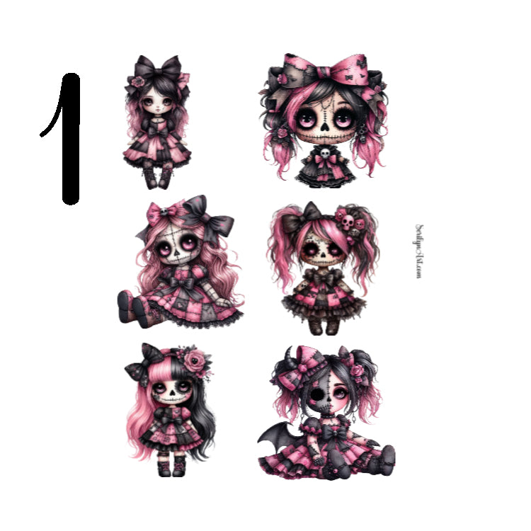 Pink Patchwork Sticker Sheet