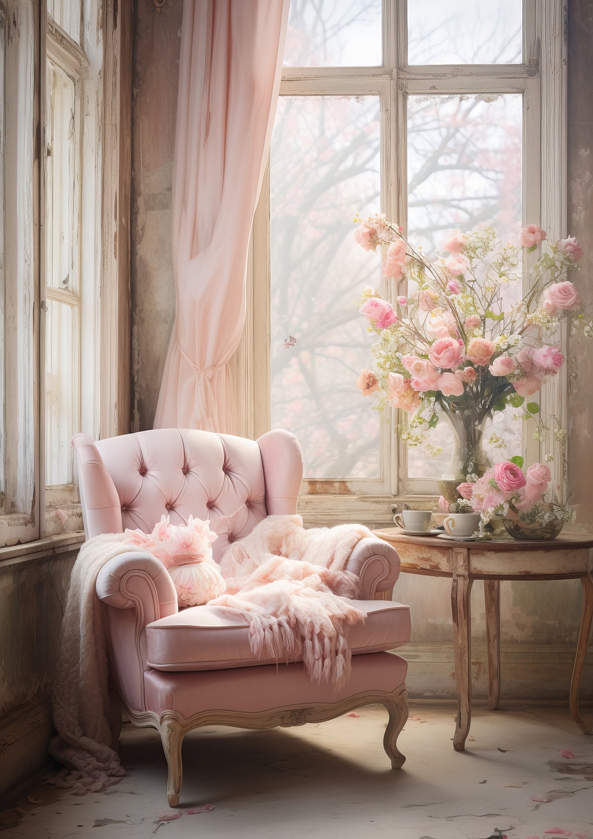 Pink Victorian Cottage Dashboards