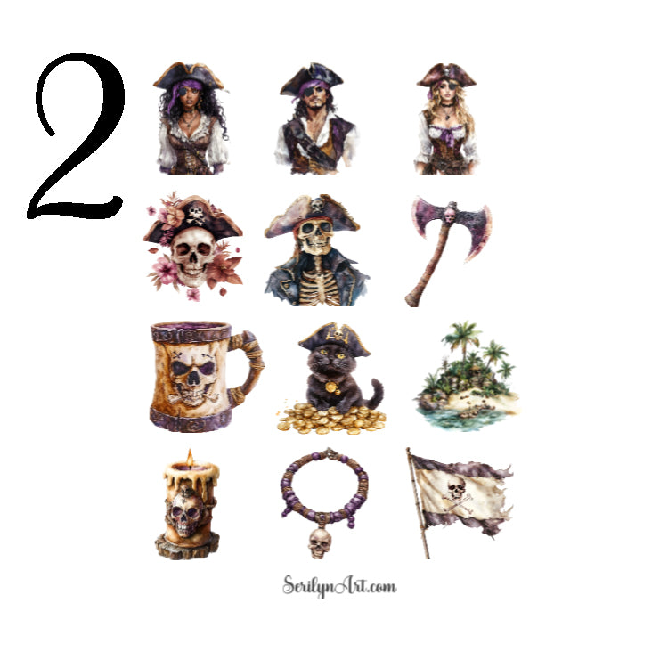 Pirate Adventure Sticker Sheet