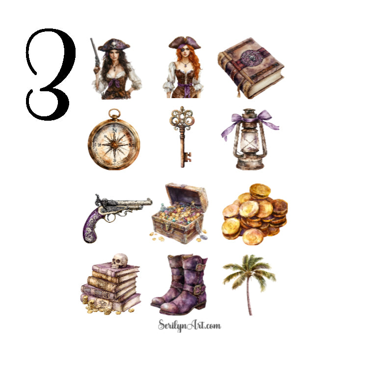 Pirate Adventure Sticker Sheet