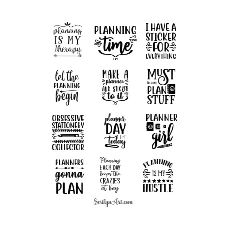 Planner Quotes Sticker Sheet