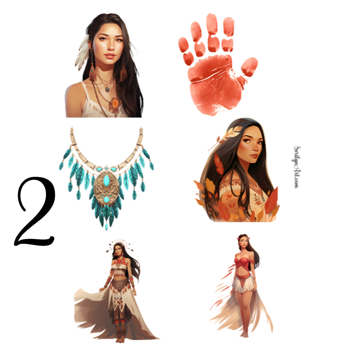 Pocahontas Sticker Sheet
