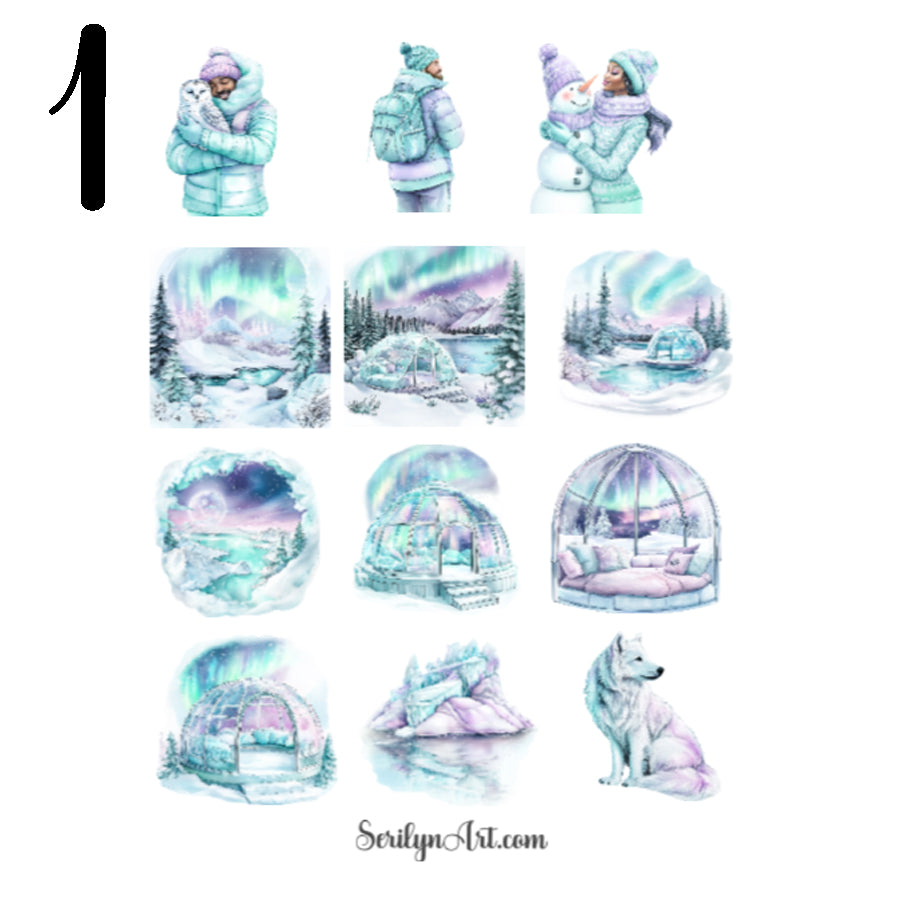Polar Lights Sticker Sheet