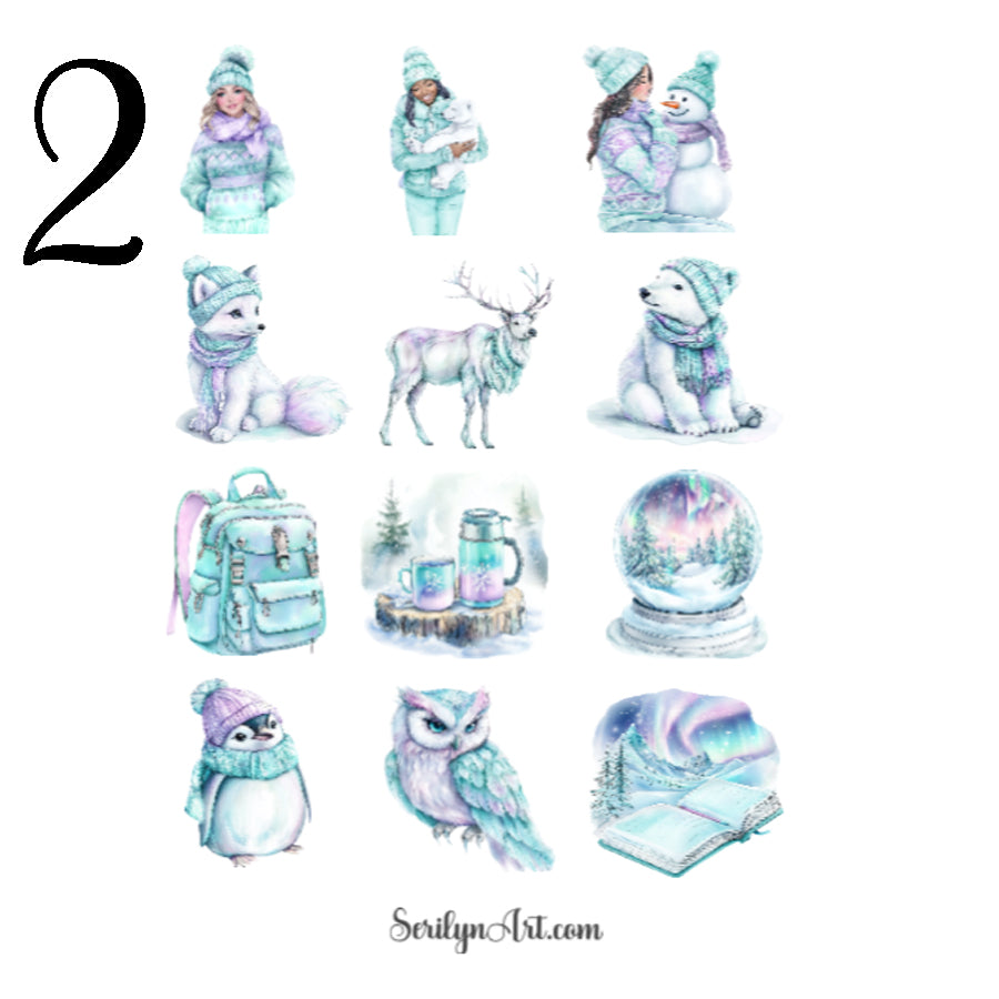Polar Lights Sticker Sheet