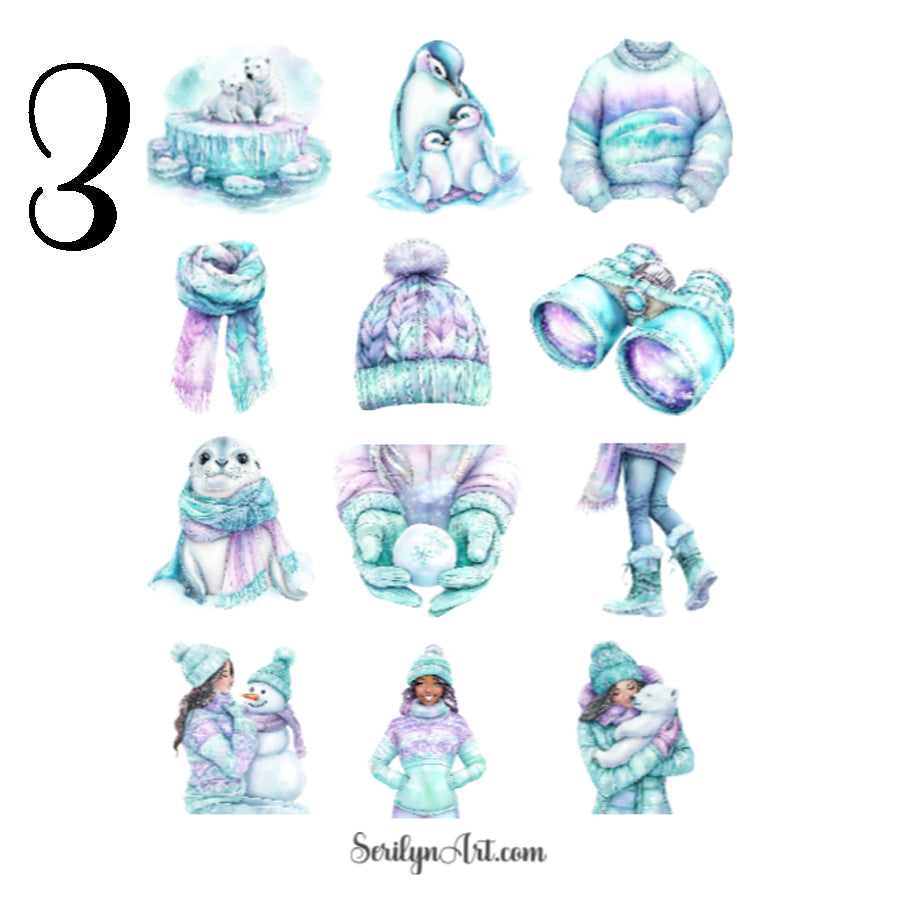 Polar Lights Sticker Sheet