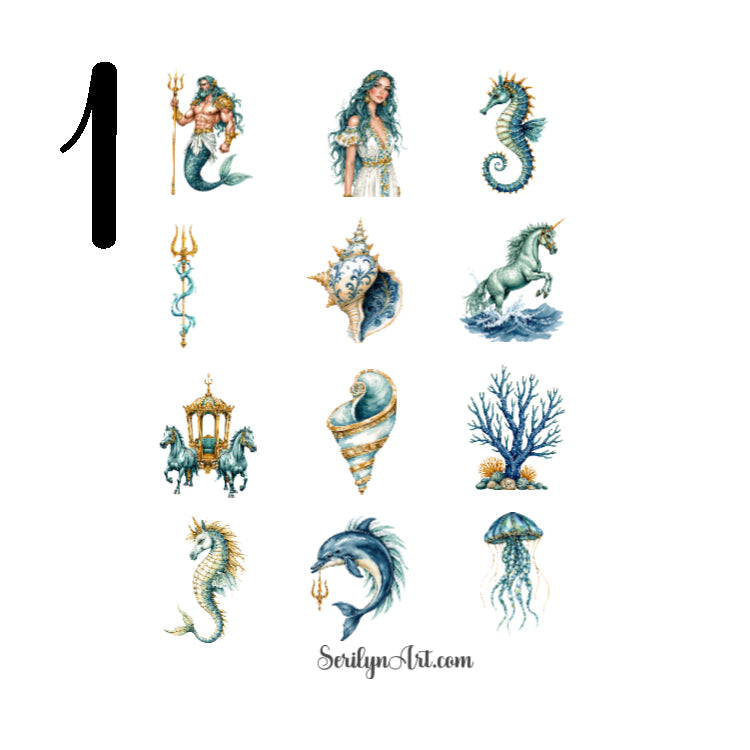 Poseidons Realm Sticker Sheet