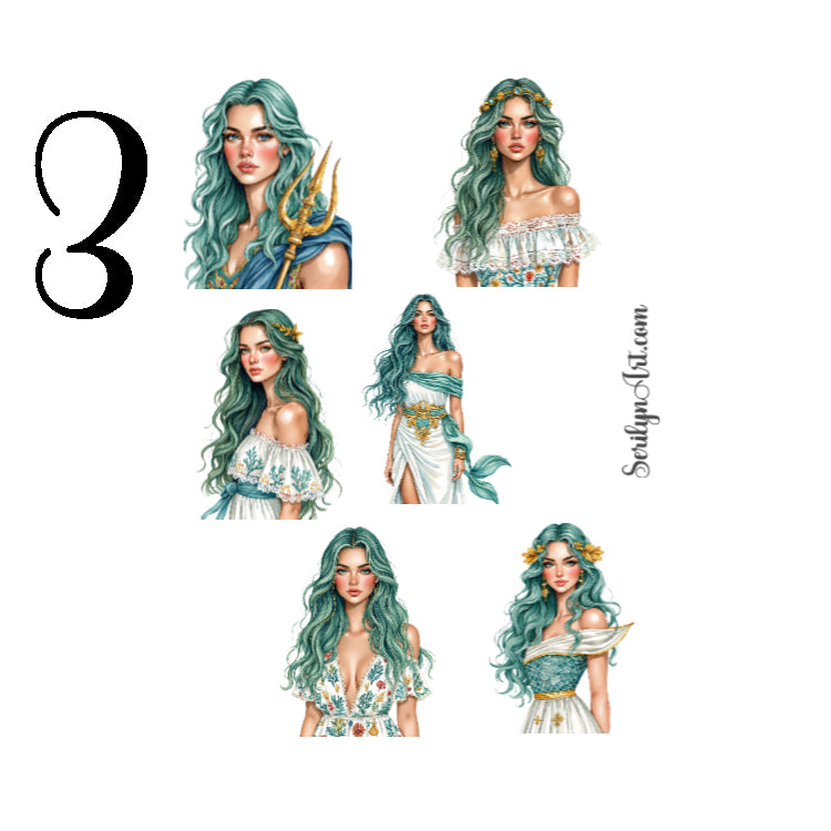 Poseidons Realm Sticker Sheet