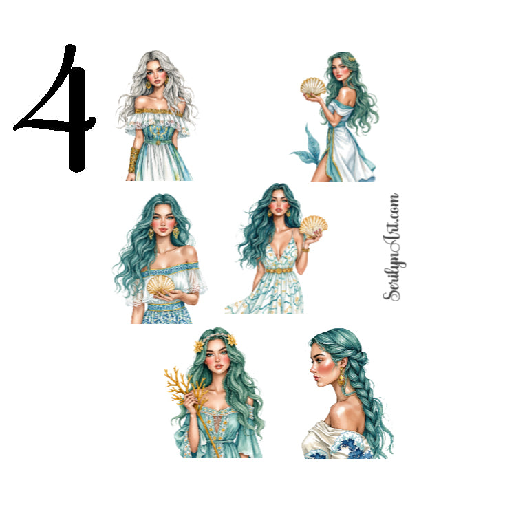 Poseidons Realm Sticker Sheet