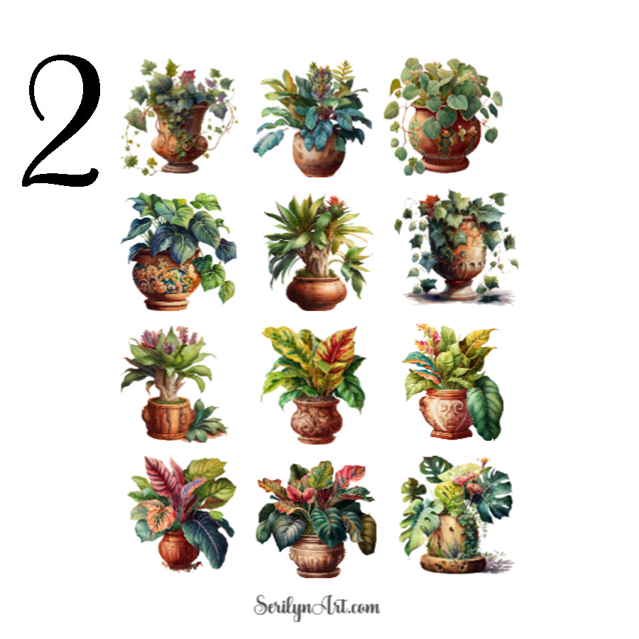 Potted Plants Sticker Sheet